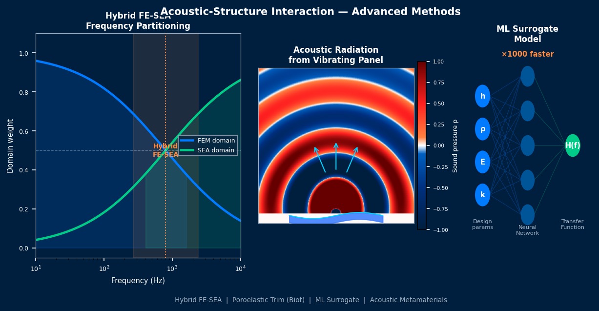 高级声-结构相互作用：耦合模态形状与共振频率响应