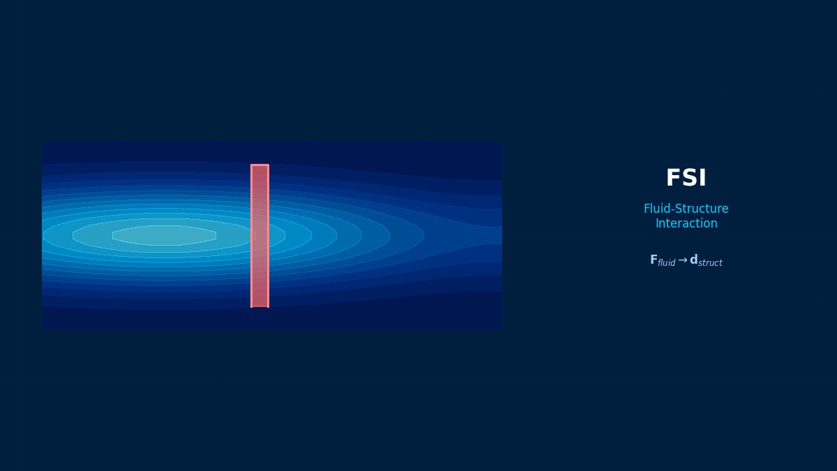 CAE visualization for vortex induced vibration theory - technical simulation diagram