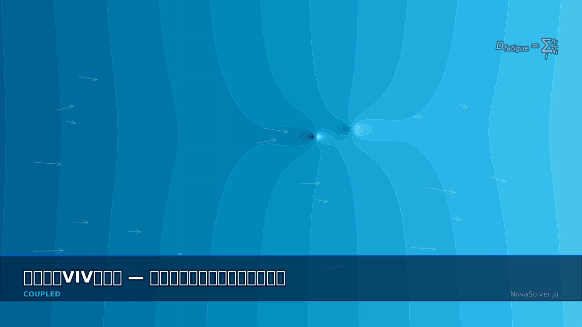 CAE visualization for vortex induced vibration troubleshoot - technical simulation diagram
