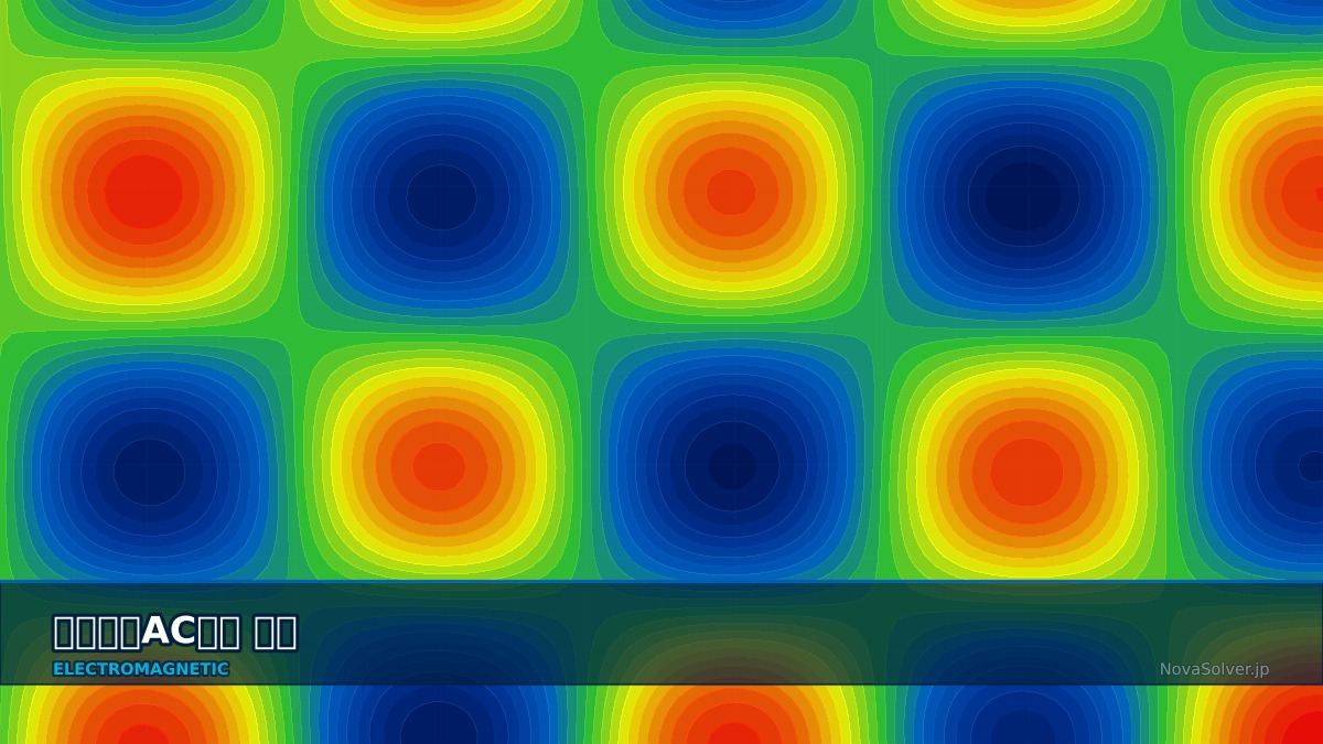 CAE visualization for ac loss superconductor theory - technical simulation diagram