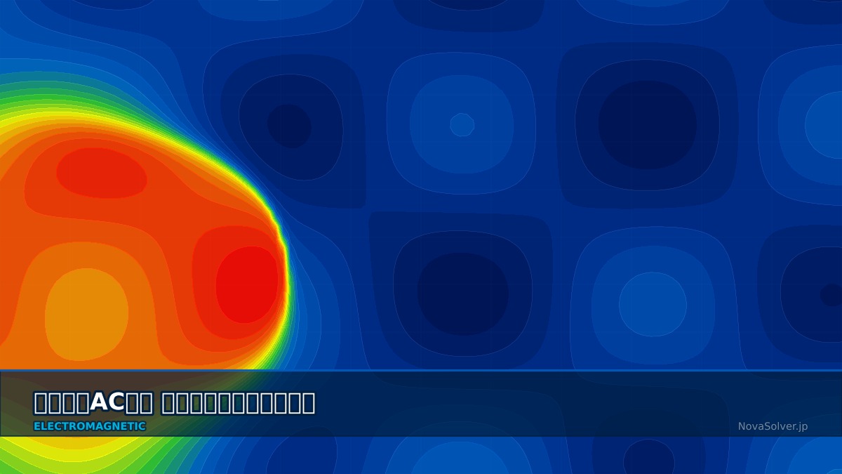 CAE visualization for ac loss superconductor troubleshoot - technical simulation diagram