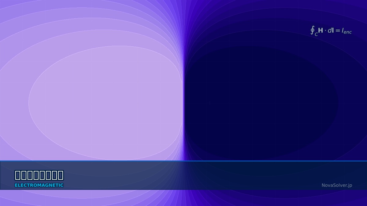 CAE visualization for ampere law troubleshoot - technical simulation diagram