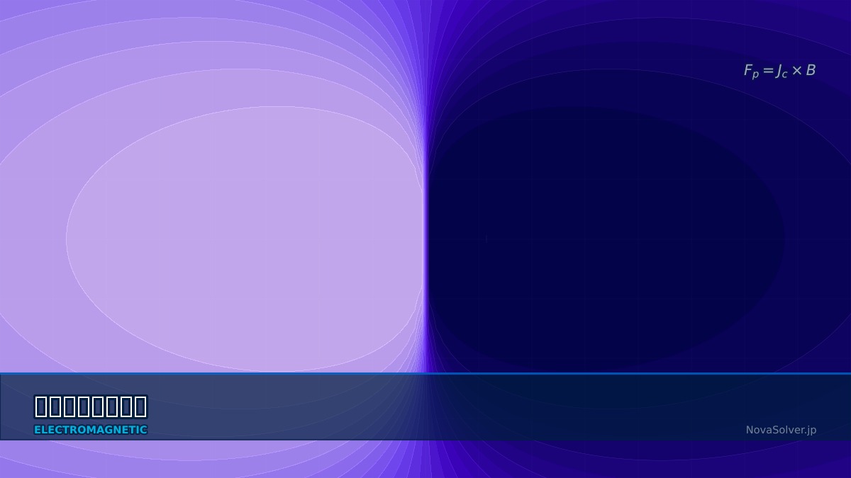 CAE visualization for flux pinning theory - technical simulation diagram