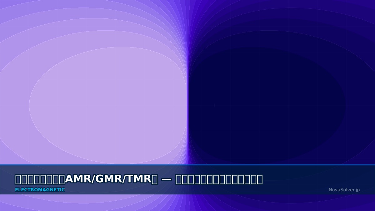 CAE visualization for magnetoresistive sensor troubleshoot - technical simulation diagram