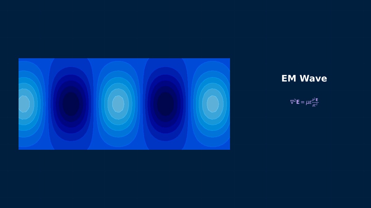 Microstrip line electromagnetic field distribution showing cross-section with E-field and H-field lines between conductor strip and ground plane
