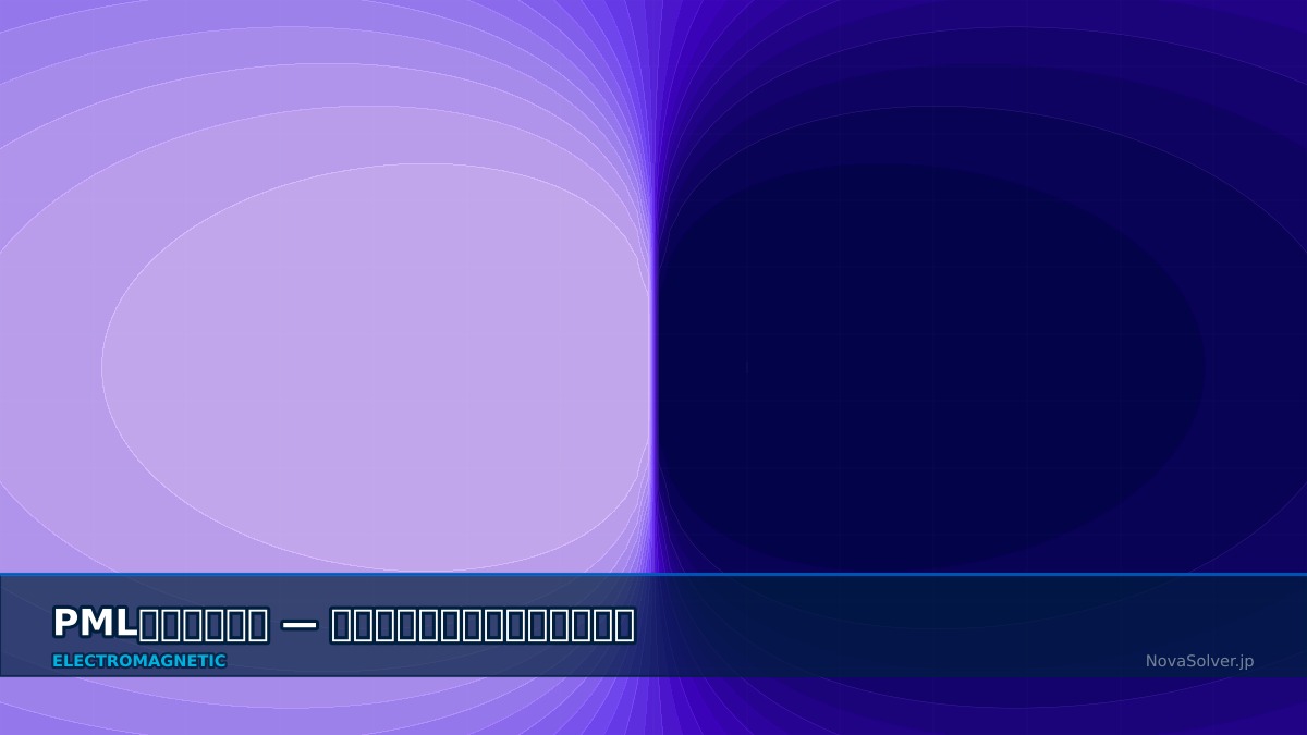 CAE visualization for pml absorbing boundary troubleshoot - technical simulation diagram