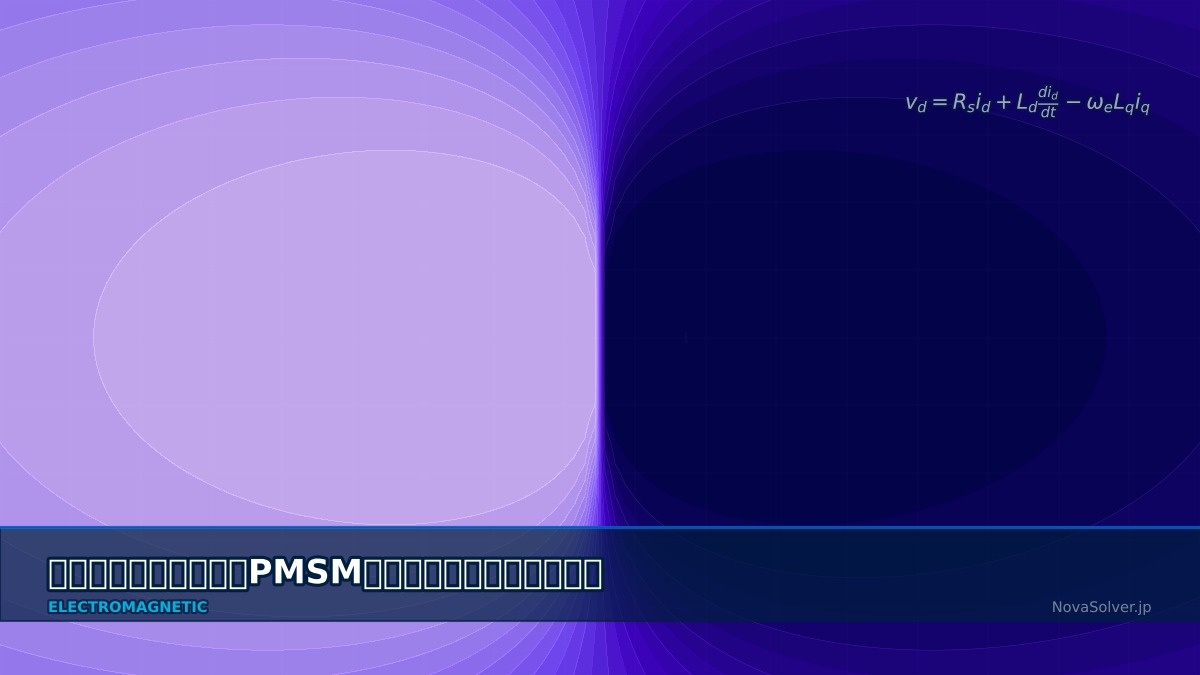 CAE visualization for pmsm design troubleshoot - technical simulation diagram