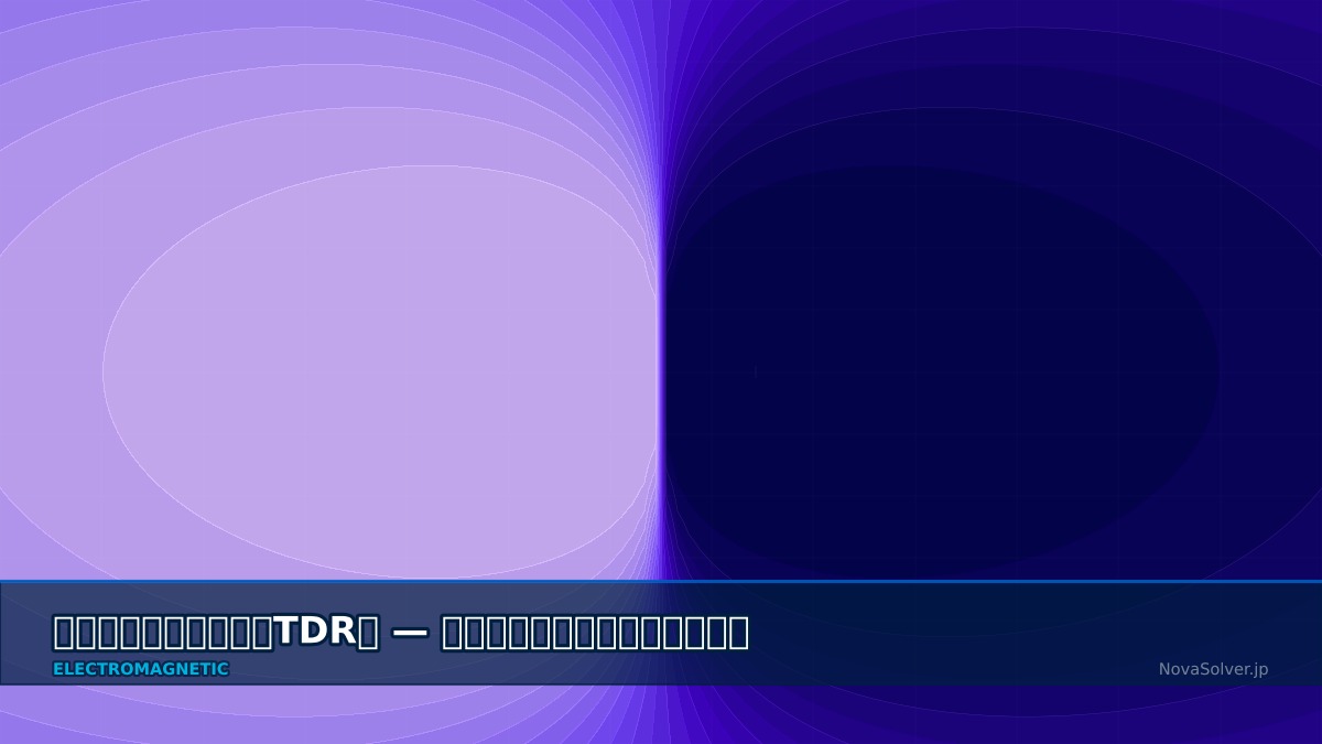 CAE visualization for time domain reflectometry troubleshoot - technical simulation diagram