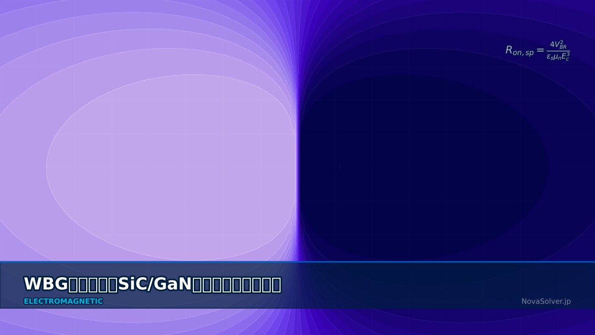 CAE visualization for wbg device simulation troubleshoot - technical simulation diagram