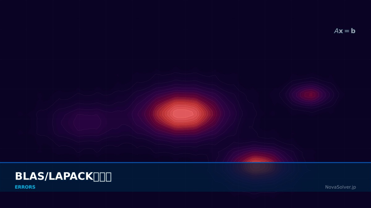 CAE visualization for blas lapack error - technical simulation diagram