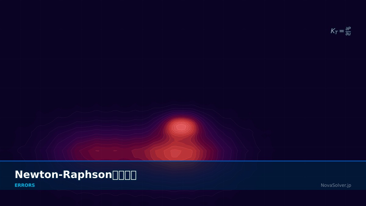 CAE visualization for newton raphson failure troubleshoot - technical simulation diagram
