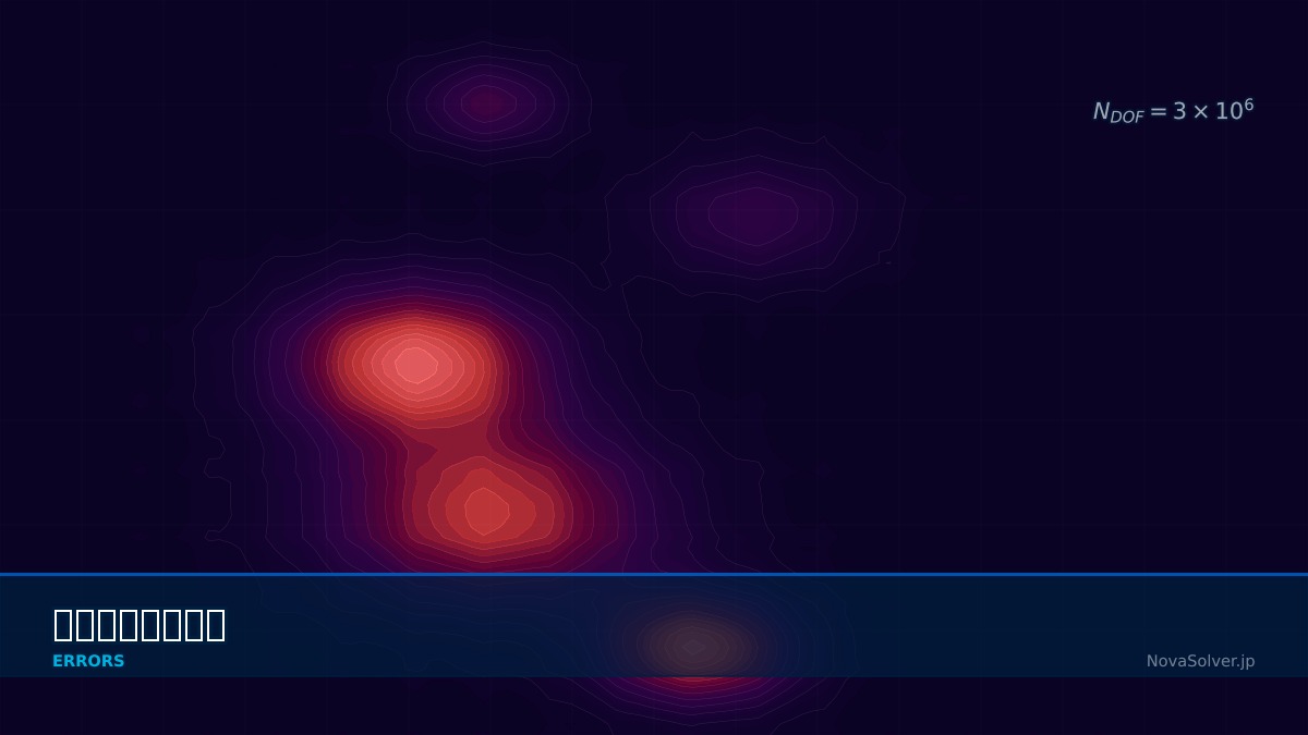 CAE visualization for out of memory - technical simulation diagram