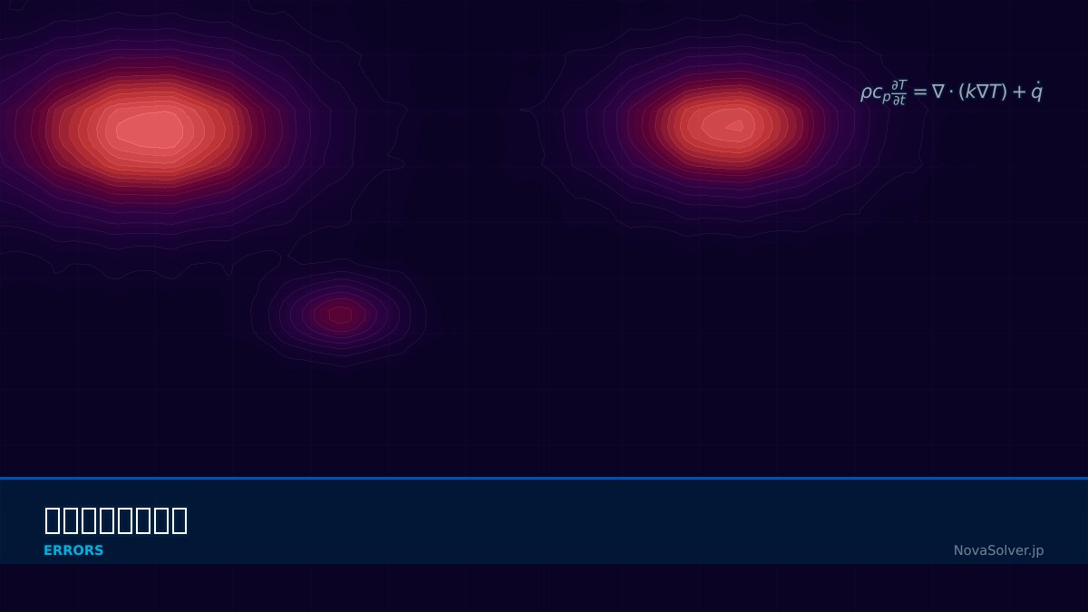 CAE visualization for thermal convergence failure - technical simulation diagram