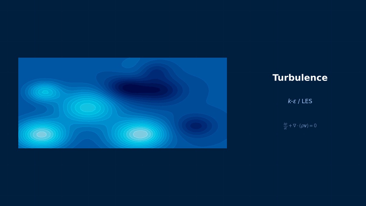 CAE visualization for compressible turbulence theory - technical simulation diagram