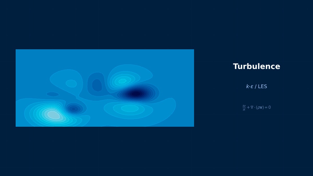 CAE visualization for dynamic smagorinsky theory - technical simulation diagram