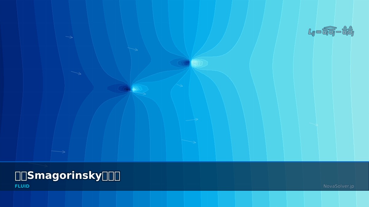 CAE visualization for dynamic smagorinsky troubleshoot - technical simulation diagram