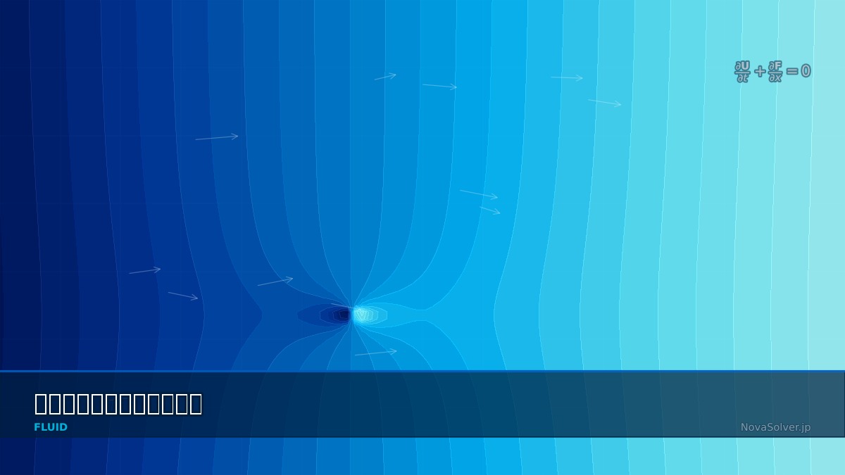 CAE visualization for euler equations theory - technical simulation diagram