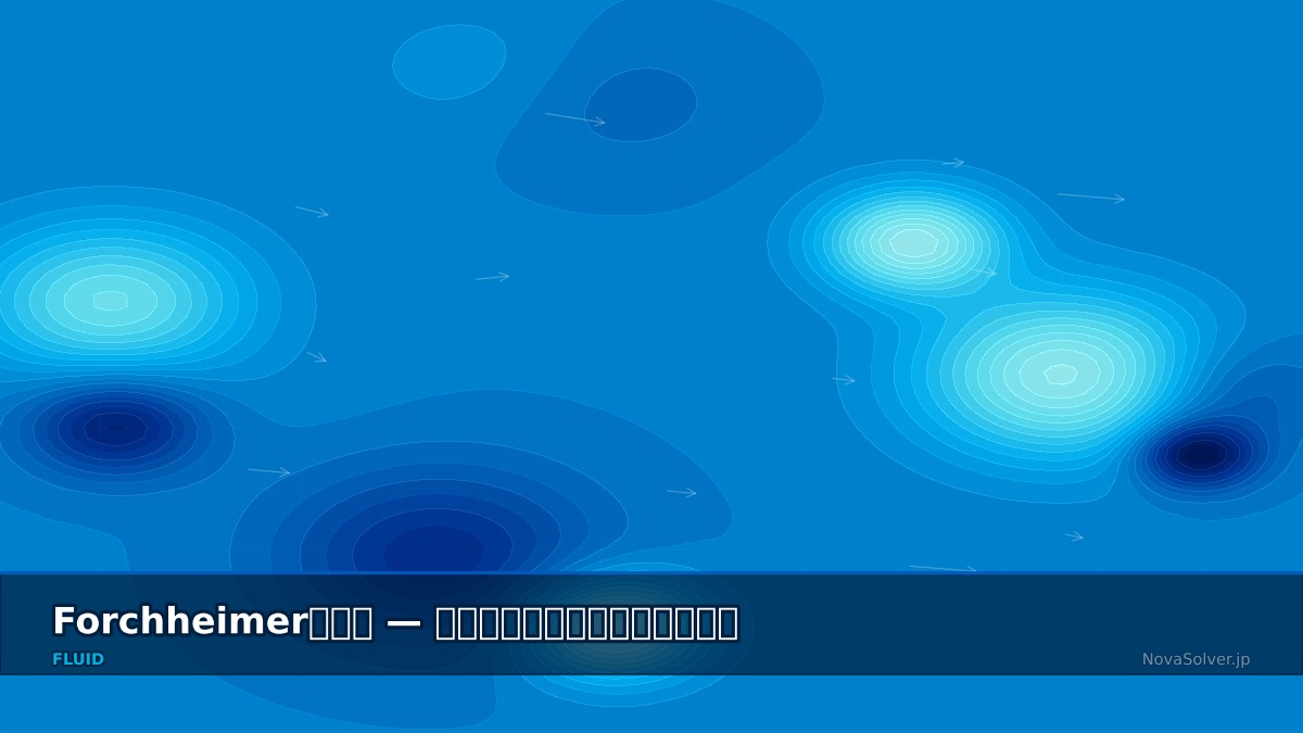 CAE visualization for forchheimer equation troubleshoot - technical simulation diagram