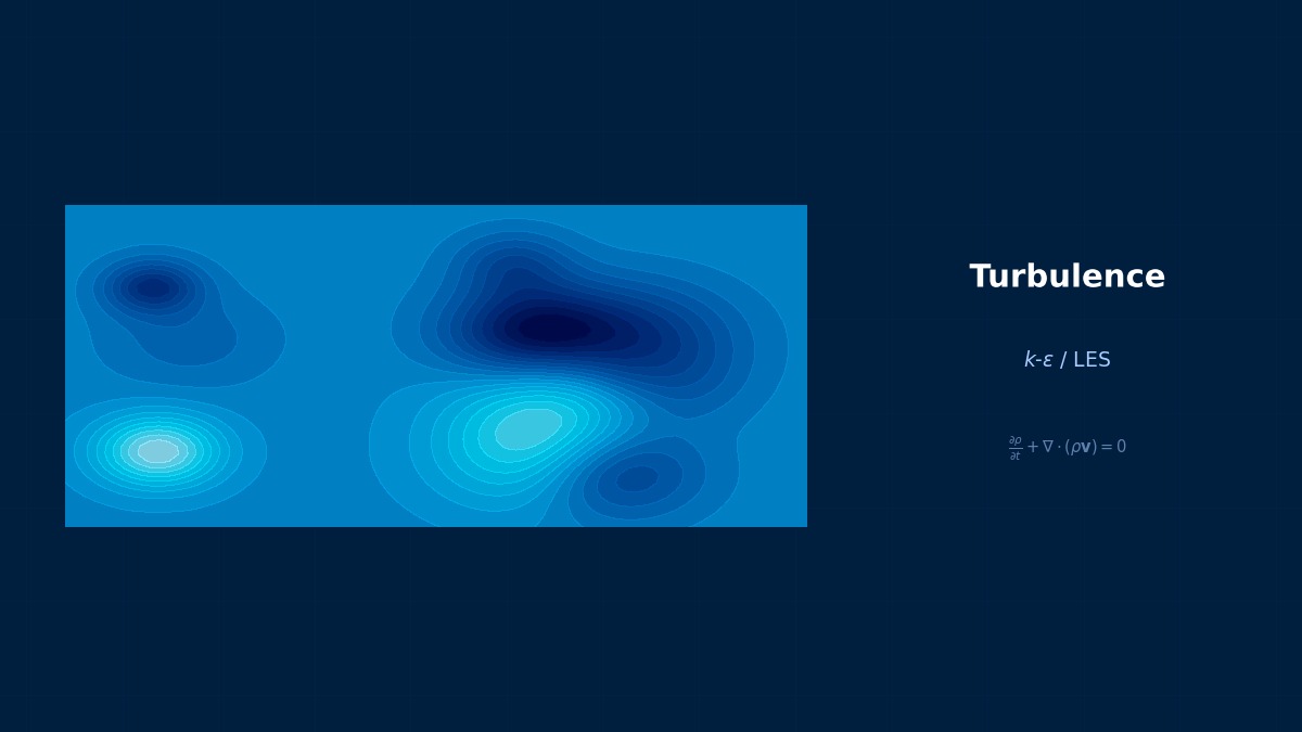 CAE visualization for k epsilon realizable theory - technical simulation diagram