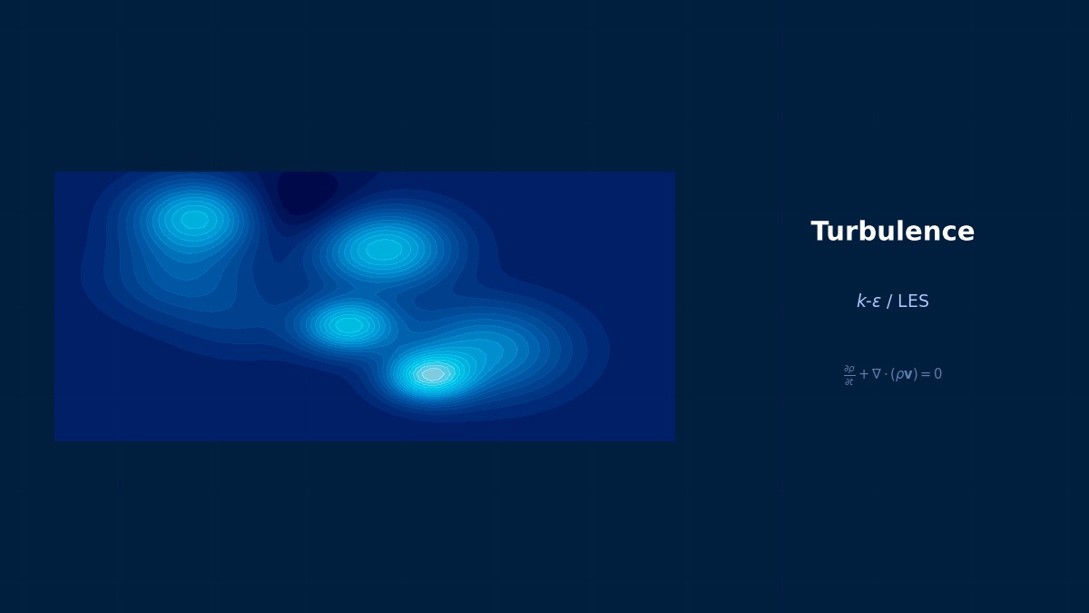 CAE visualization for k omega sst theory - technical simulation diagram