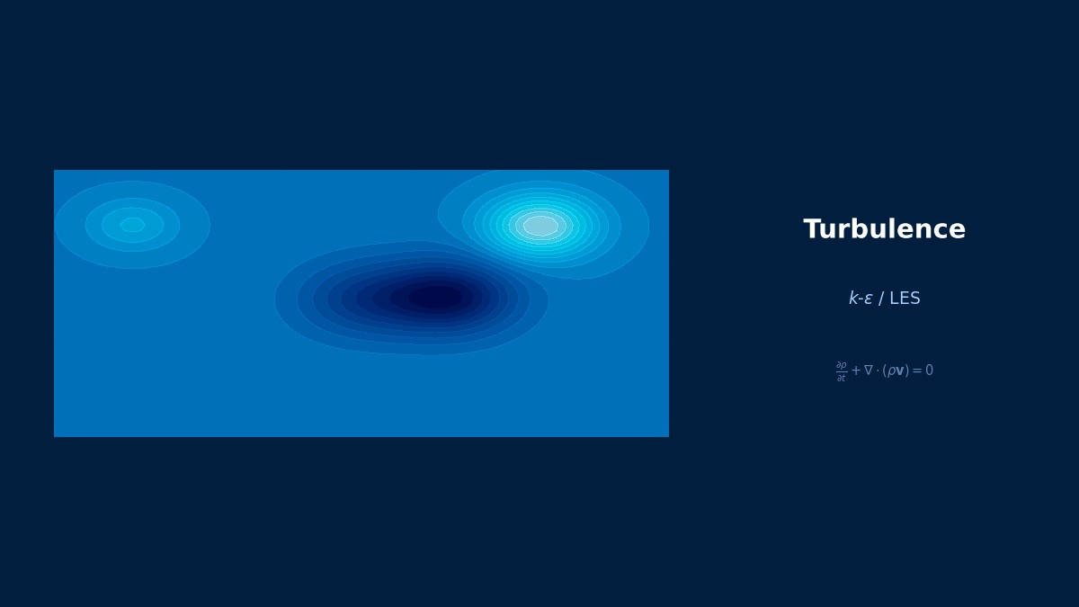 CAE visualization for k omega standard theory - technical simulation diagram