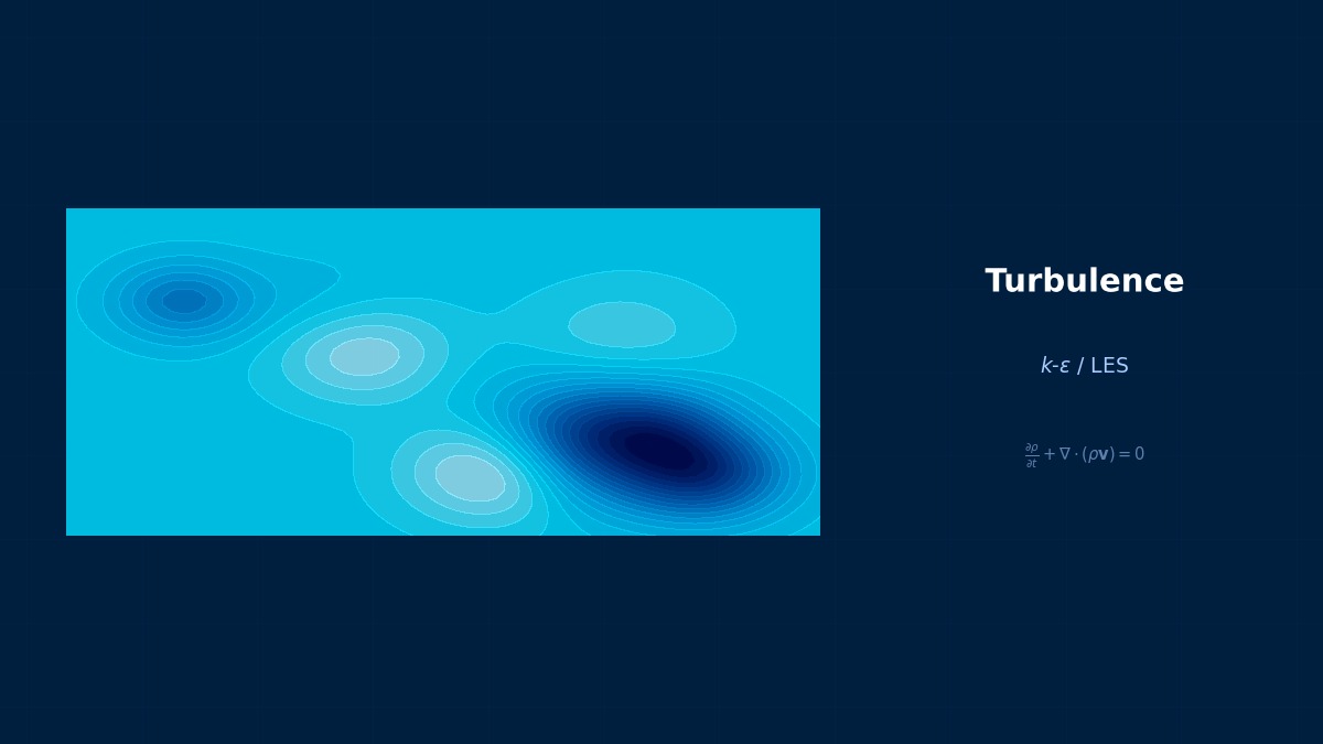 CAE visualization for les fundamentals theory - technical simulation diagram