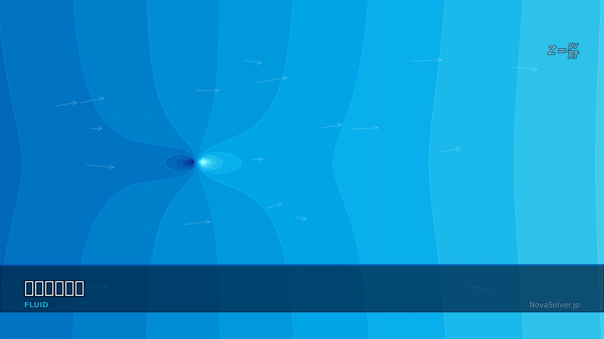 CAE visualization for real gas effects theory - technical simulation diagram