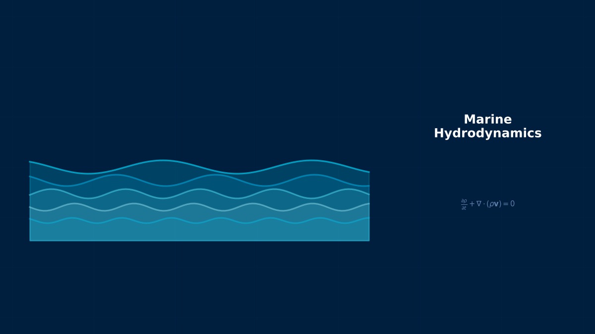CAE visualization for ship resistance theory - technical simulation diagram