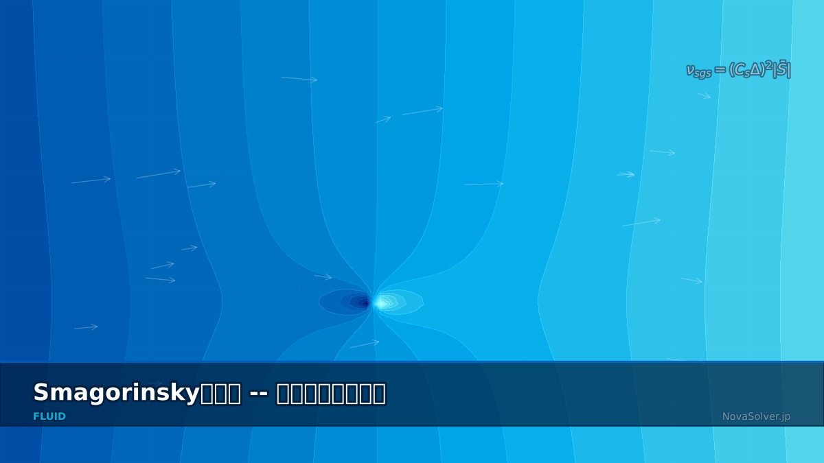 CAE visualization for smagorinsky model troubleshoot - technical simulation diagram