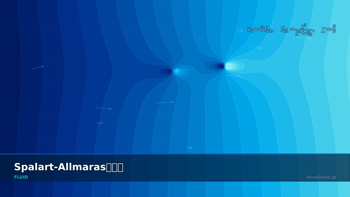 CAE visualization for spalart allmaras troubleshoot - technical simulation diagram