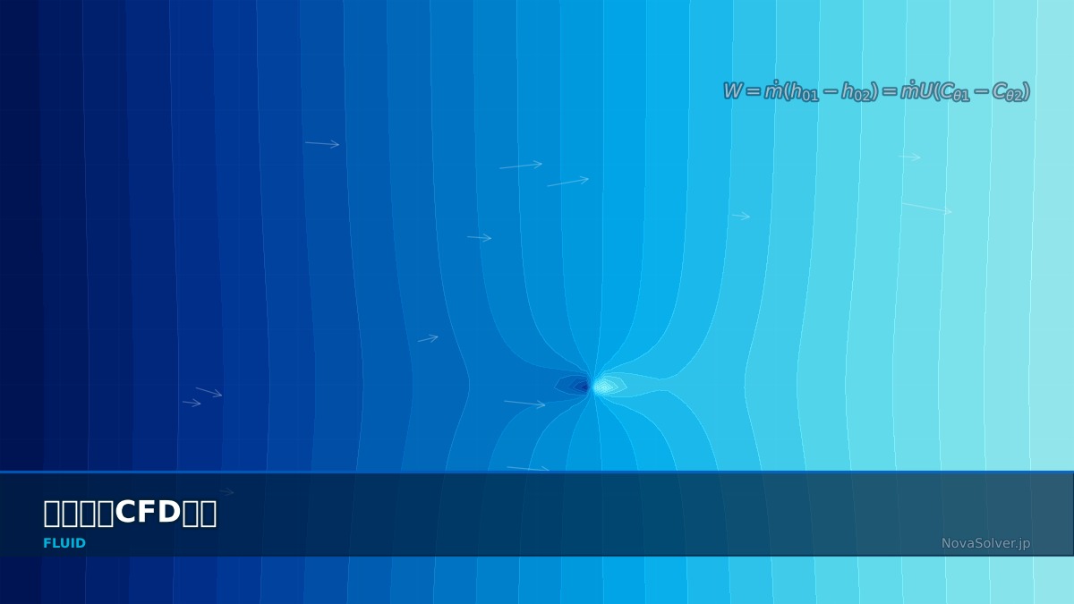 CAE visualization for steam turbine cfd theory - technical simulation diagram