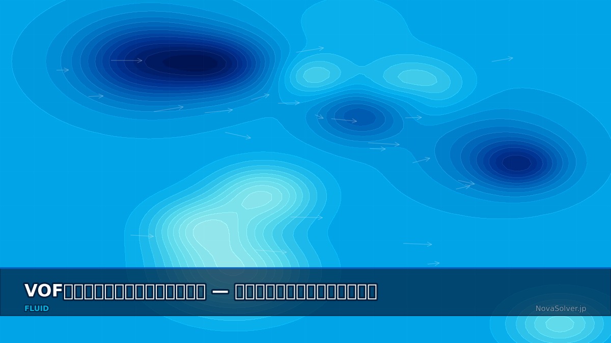 CAE visualization for vof wave troubleshoot - technical simulation diagram