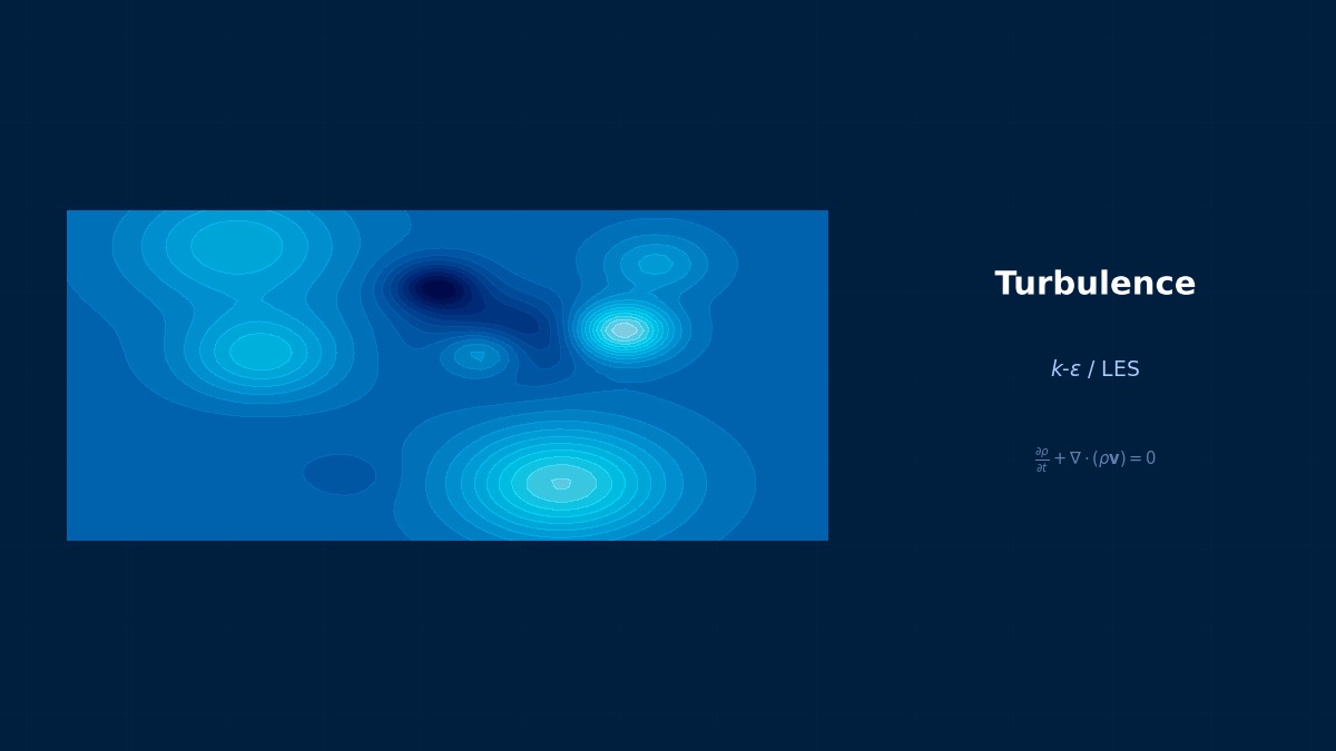 CAE visualization for wmles theory - technical simulation diagram