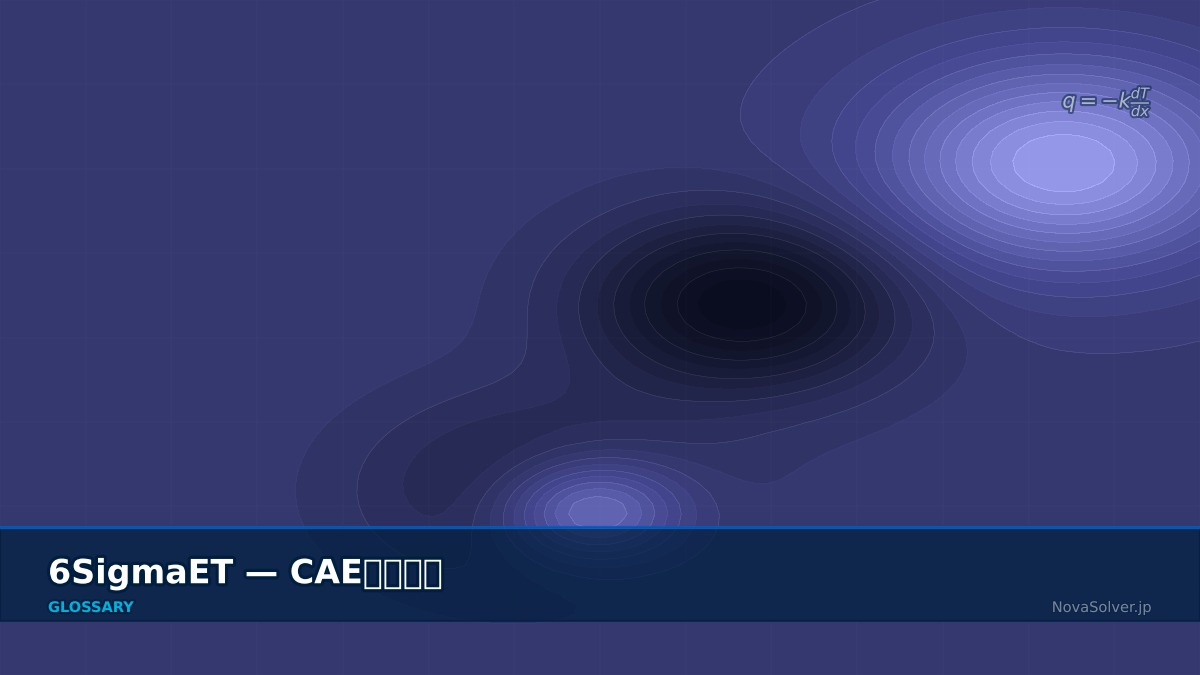 CAE visualization for 6sigma et - technical simulation diagram