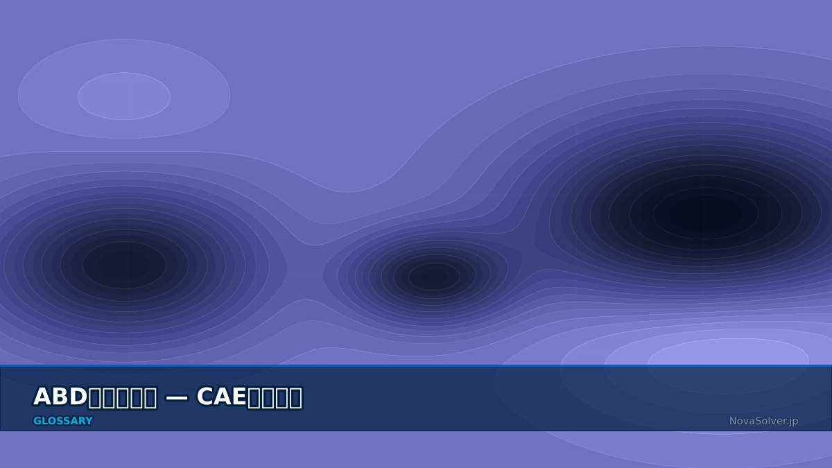 CAE visualization for abd matrix - technical simulation diagram