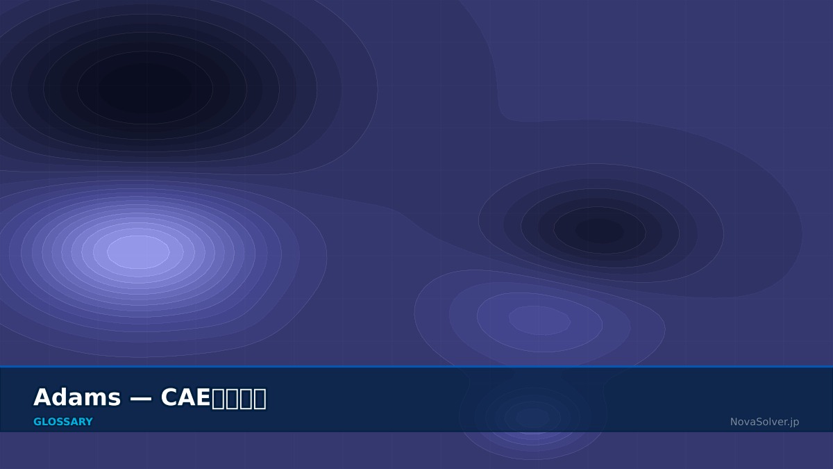 CAE visualization for adams - technical simulation diagram