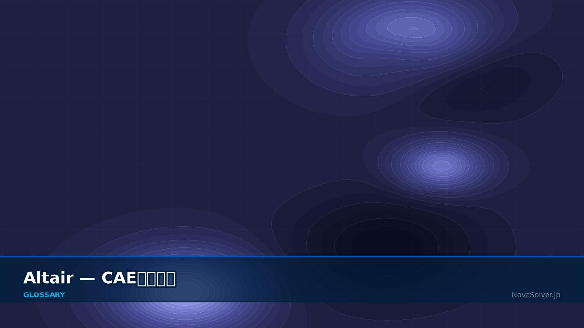 CAE visualization for altair - technical simulation diagram