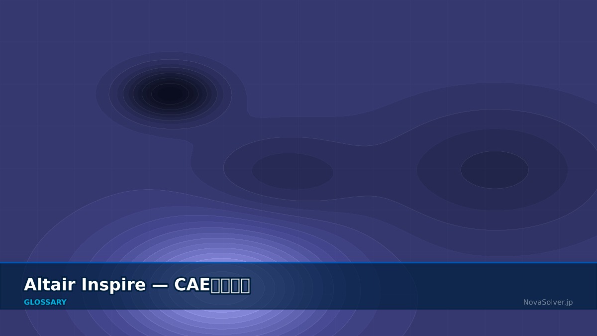 CAE visualization for altair inspire - technical simulation diagram