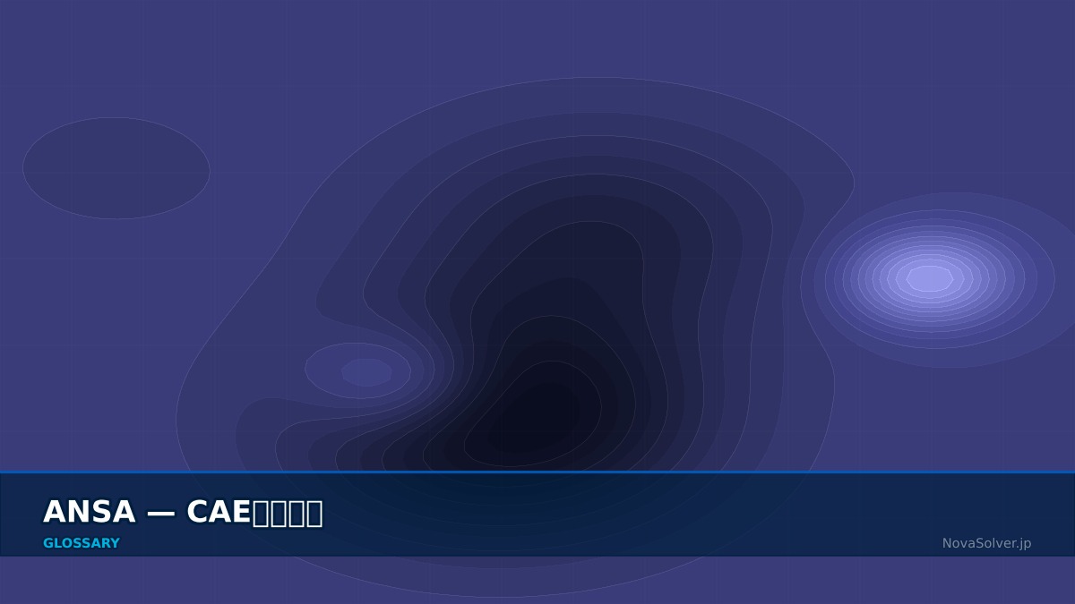 CAE visualization for ansa - technical simulation diagram