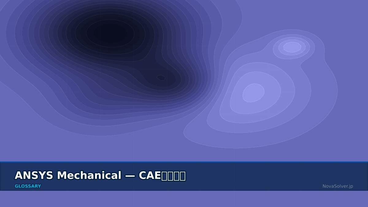 CAE visualization for ansys mechanical - technical simulation diagram