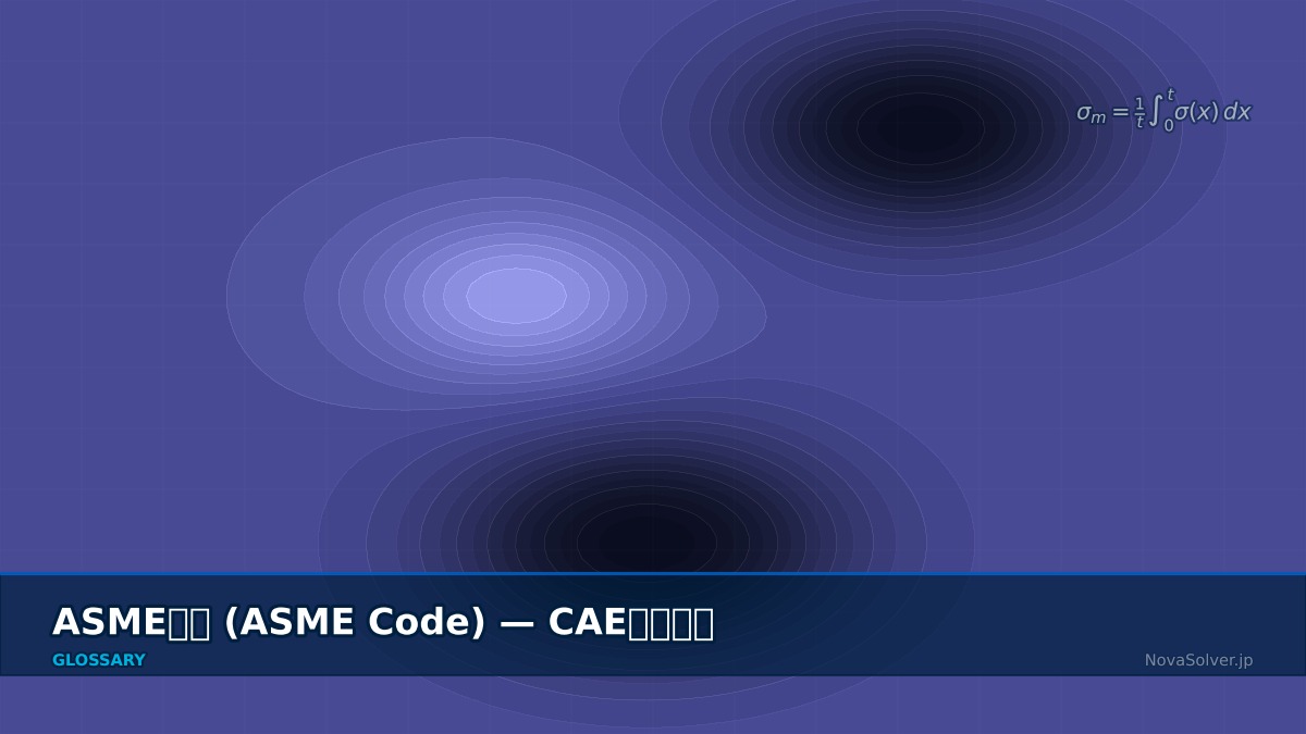 CAE visualization for asme code - technical simulation diagram