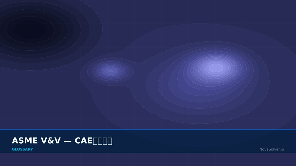CAE visualization for asme vv - technical simulation diagram