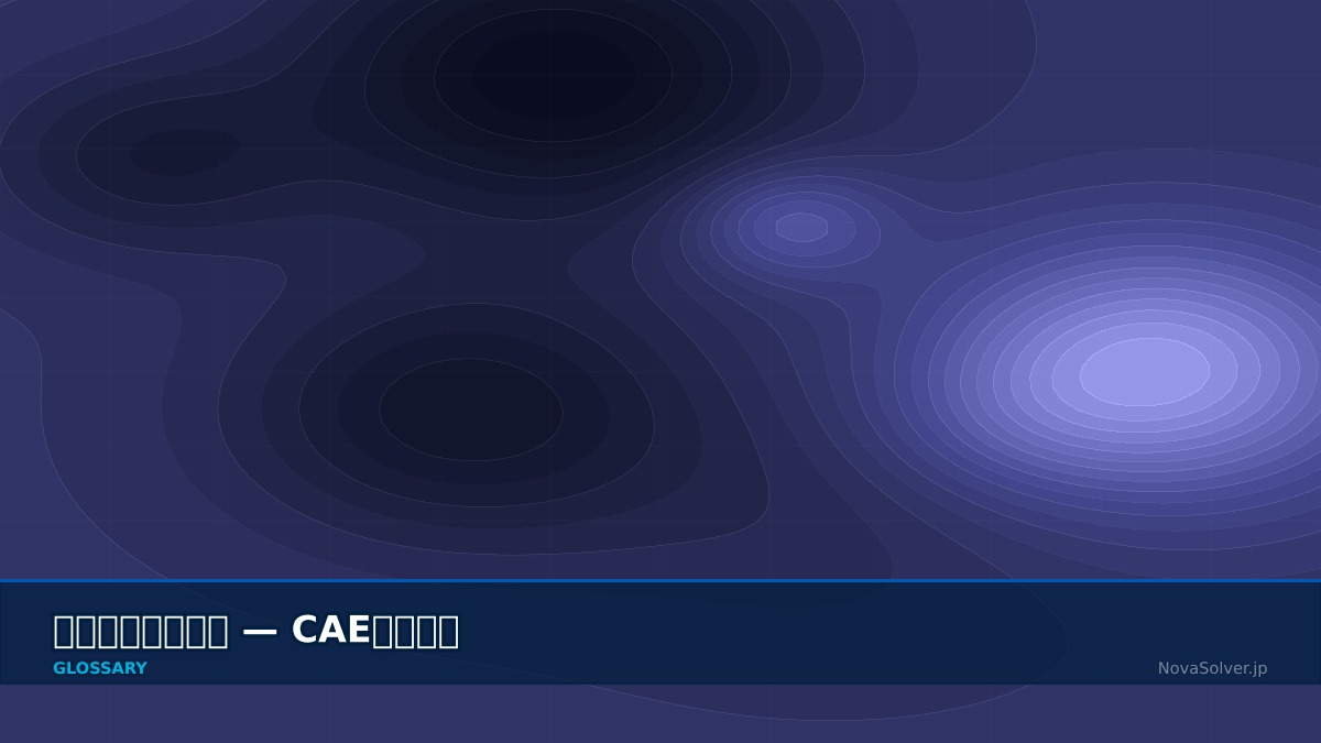 CAE visualization for boundary integral - technical simulation diagram