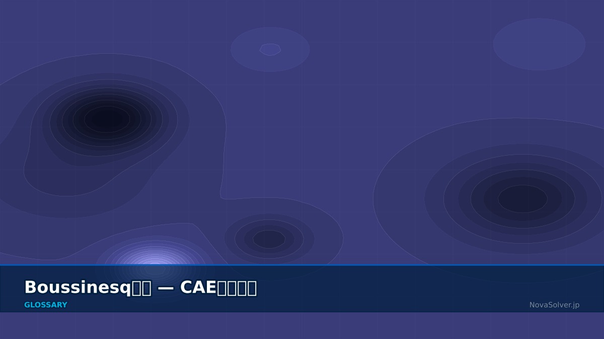 CAE visualization for boussinesq approximation - technical simulation diagram