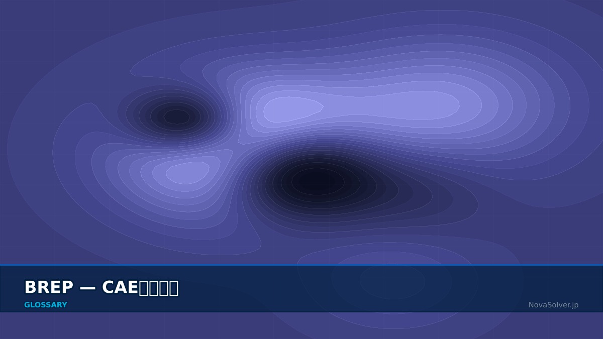 CAE visualization for brep - technical simulation diagram