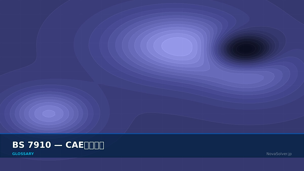 CAE visualization for bs 7910 - technical simulation diagram