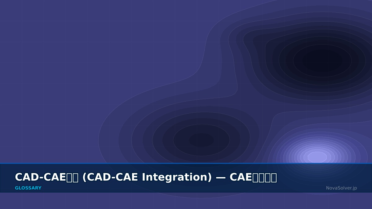 CAE visualization for cad cae integration - technical simulation diagram