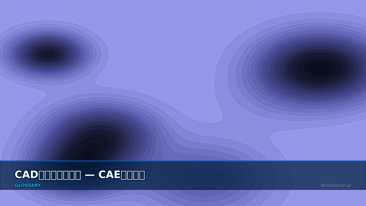 CAE visualization for cad cleanup - technical simulation diagram