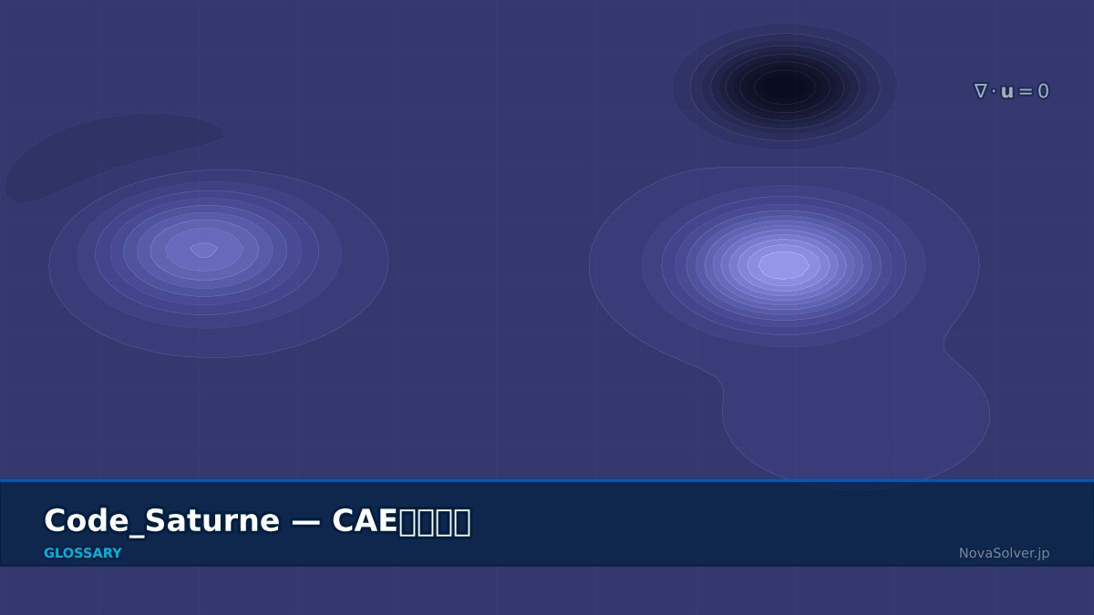 CAE visualization for code saturne - technical simulation diagram