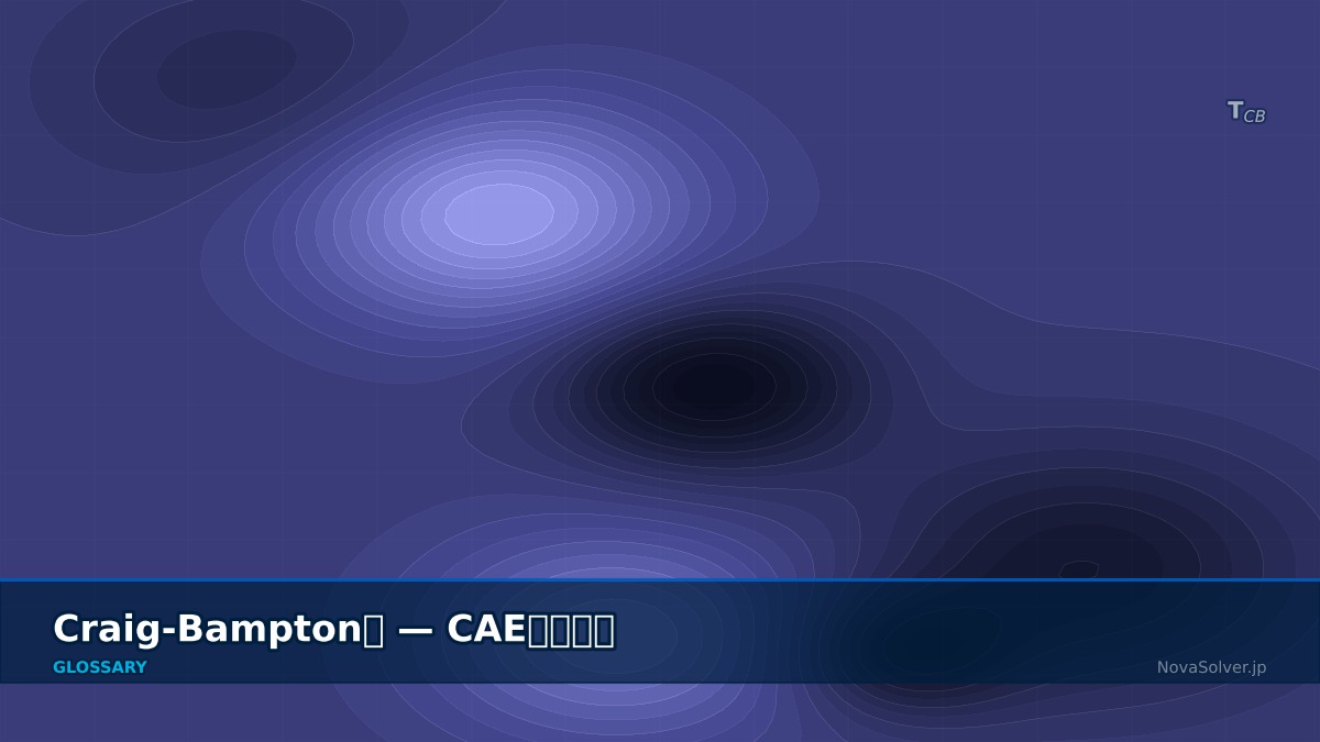 CAE visualization for craig bampton - technical simulation diagram